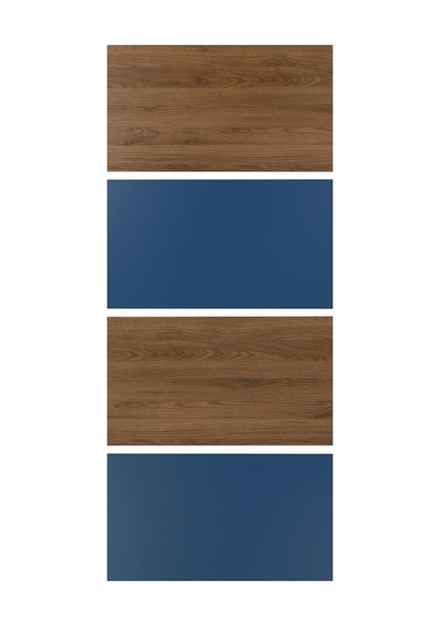 Mehamn Ceviz Görünüm-mavi 100x236 Cm Sürgü Kapak - 60605761 Ikea Kahverengi