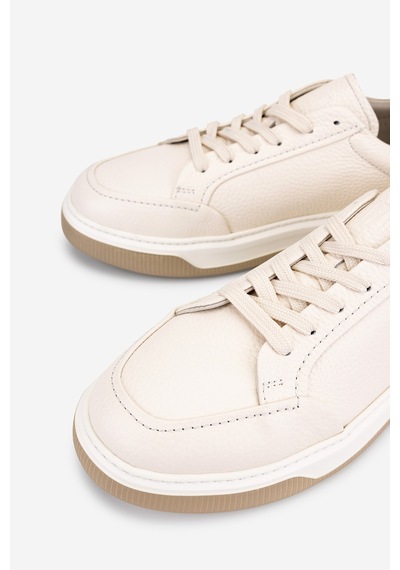 Valmenti Erkek Hakiki Deri Fildişi Sneakers & Spor Ayakkabı 1212 2506 Erk Ayk Y26 Fıldısı Byz Fltr Krem