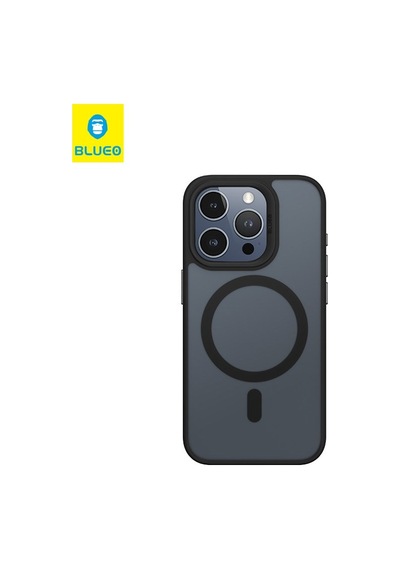 Apple Uyumlu iPhone Blueo 15 Siyah Frosted Skin Friendly Telefon Kılıf.