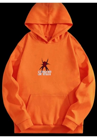 Kozia Outdoors Malkoçbey Baskılı Oversize Unisex Swetşhirt Turuncu Turuncu