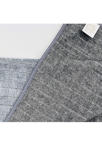 Miss Clean Mikrofiber Kareli Yüzey Cam Temizlik Bezi 50x70 Cm Süper Emici - 320 Gr. - Gri - 5 Adet Gri