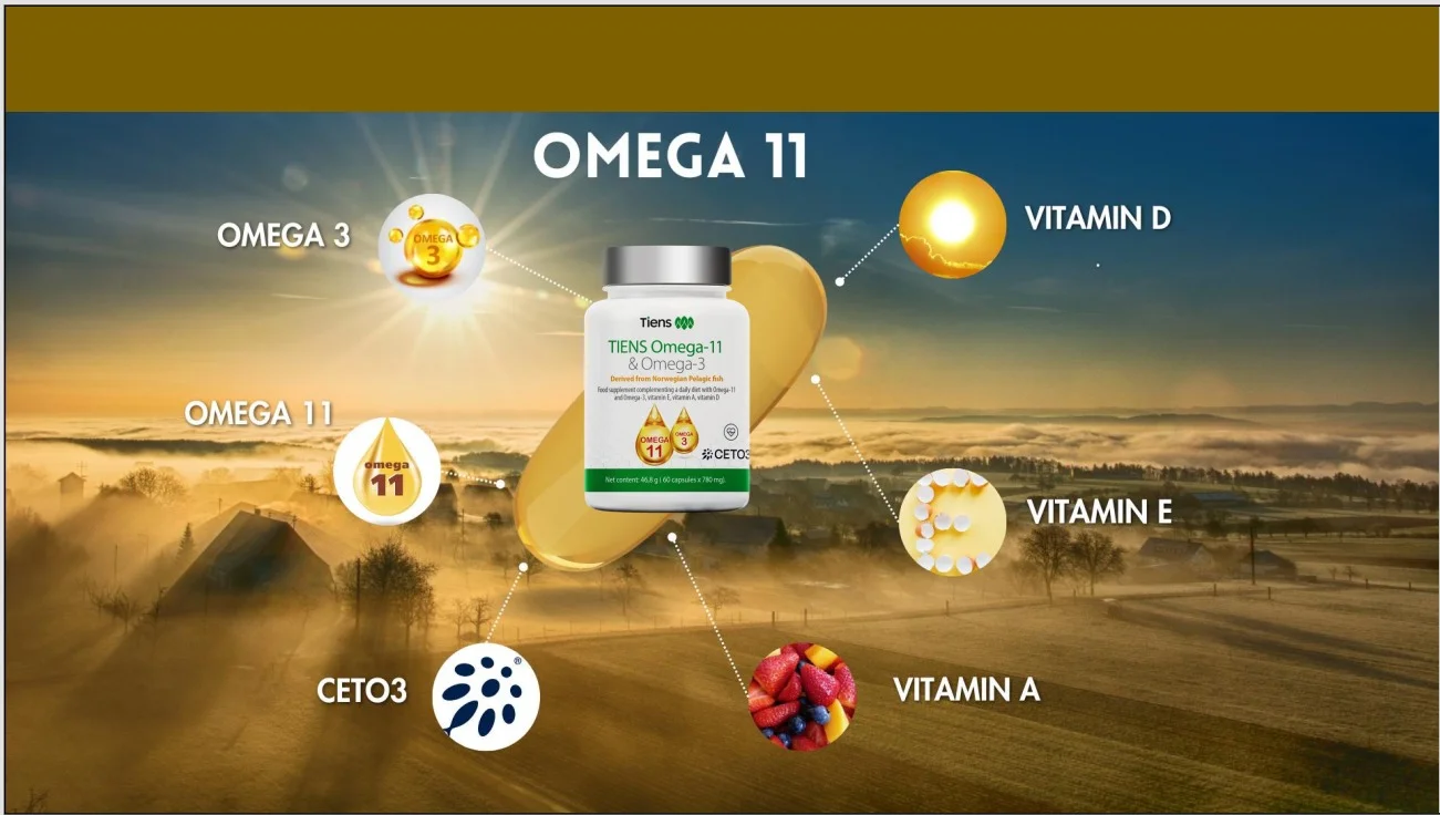 Tiens Omega 11 & Omega 3 İçeren Takviye Edici Gıda