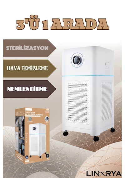 Arp-003 Akıllı Hava Temizleyici Ve Nemlendirici Uv-c Sterilizasyon & 610m³/h Cadr