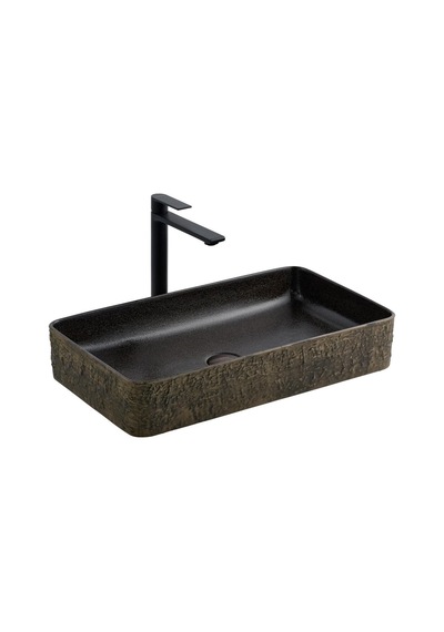 E-4061s Tezgah Üstü Lavabo Mat Siyah