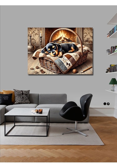 Kanvas Tablo Sıcak Yuva Köpeği