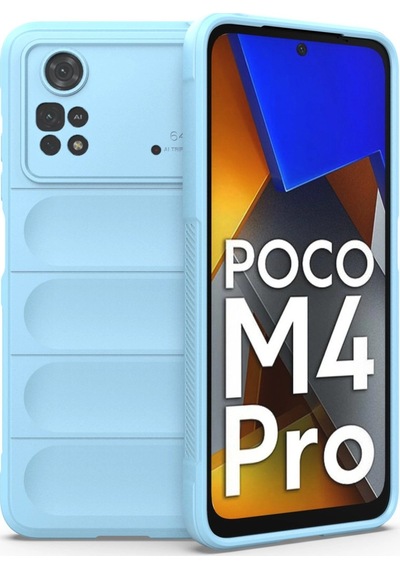 Xiaomi Poco M4 Pro 4g Kılıf Optimum Silikon - Sky Blue 0.2M-Çok Renkli