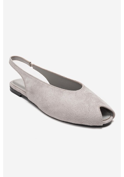 Luvishoes Serına Buz Süet Kadın Sandalet Buz Mavi