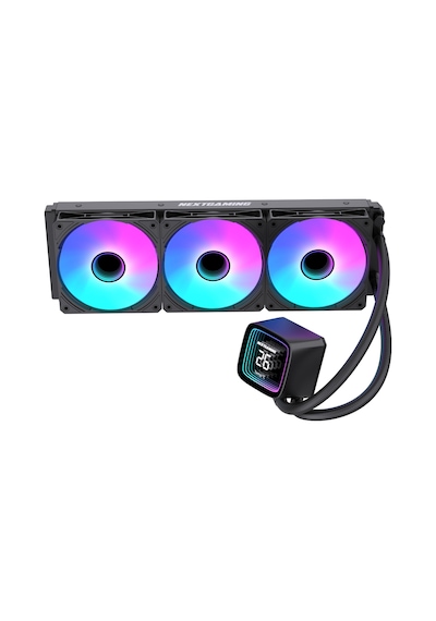 Ng-360c Nitro Cool 360mm Argb Fanlı Derece Göstergeli Sıvı Cpu Soğutucu Siyah