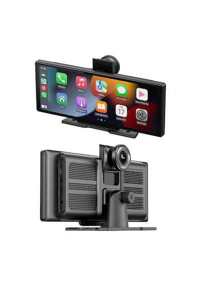 Exenar - Siyah - Araç Kamerası Carplay Ve Android Auto 11.5 Ekran Araç İçi Ön Arka Kamera Kayıt Set Multimedya 4k