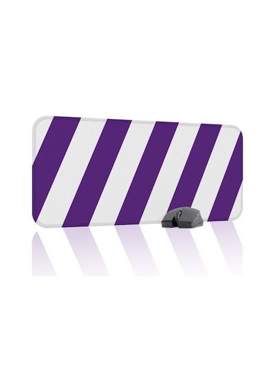 Mor Beyaz 70x30 Xl Taraftar Gaming Oyuncu Mouse Pad Kaymaz Taban Büyük Klavye Fare Altlığı Şerit