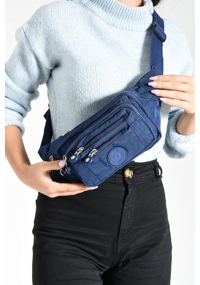 571 Collections Çok Cepli Bel Çantası Unisex Laci Model: 571-7f - Lacivert