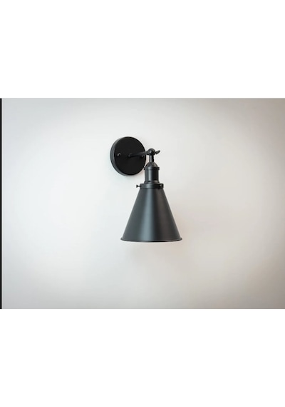 Riolight Retro1,rustik,vintage Siyah Mafsallı Hareketli Başlık 1x Siyah