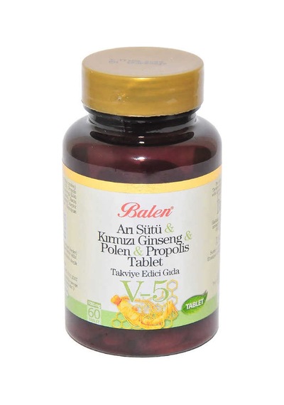 Arı Sütü & Kırmızı Ginseng & Polen & Propolis 60 Tablet