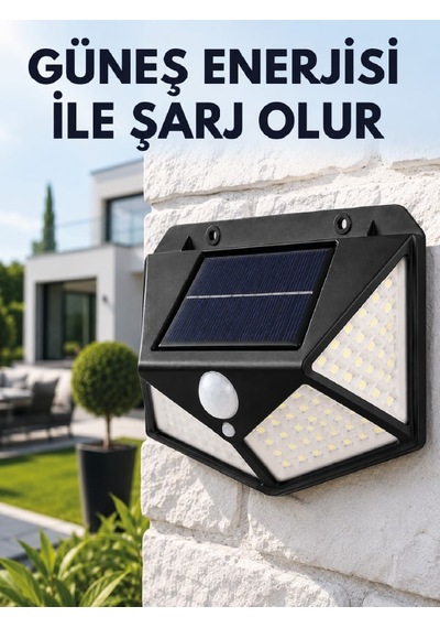 Sensörlü Solar Bahçe Lambası Geniş Açılı Led Aydın Rlamba-2-76907