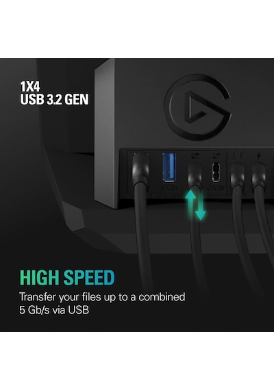 Elgato Usb Hub Stream Deck + Için, 2 Usb-c Bağlantı Noktası/2 U