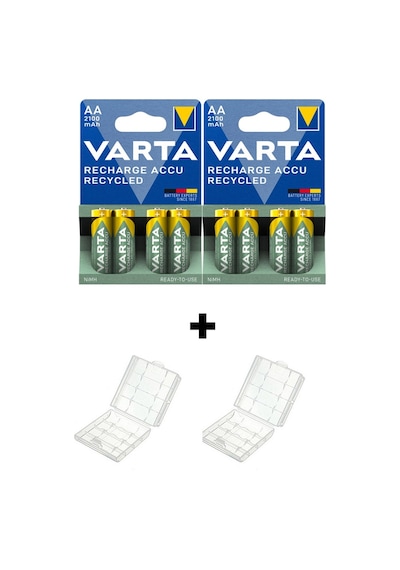 Varta 56706 2100 mAh AA Ni-MH Şarj Edilebilir Kalem Pil 2 x 4'lü + Pil Kutusu 2 Adet