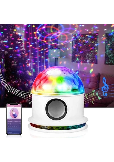 Süper Parlak Ses Kontrollü Kristal Led 10watt Gece Lambası Beyaz