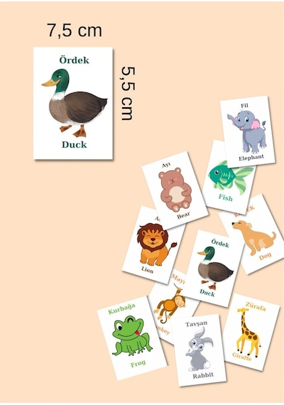 Zeka Kartları Eşleştirme Oyunu Ahşap Hafıza Kartı Oyunu Eğitici Puzzle Oyunları