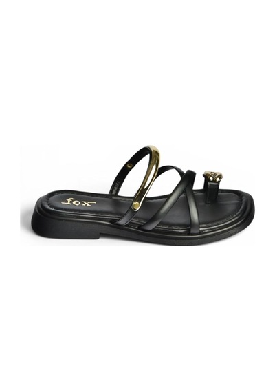 Fox Shoes Y973611309 Siyah Kadın Terlik