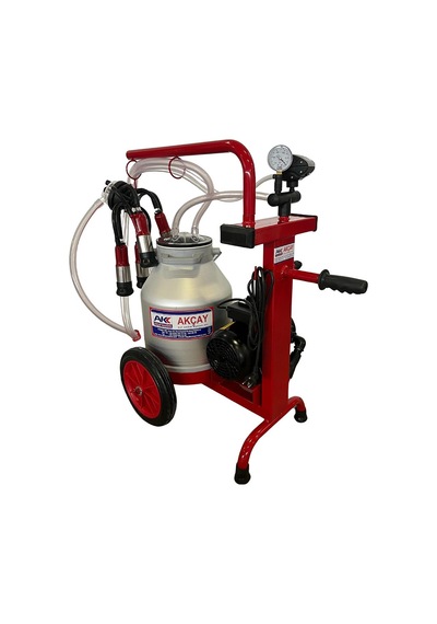 L-40 Tek Sağım Kuru Sistem 30 Lt Alüminyum Güğümlü Süt Sağım Makinesi
