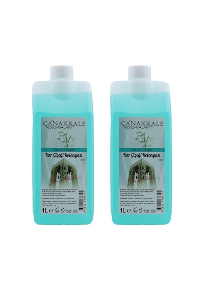 Çanakkale Kolonyaları Kar Çiçeği Kolonyası Bidon Korumalı Kapak - Yeni Model 2 x 1 L