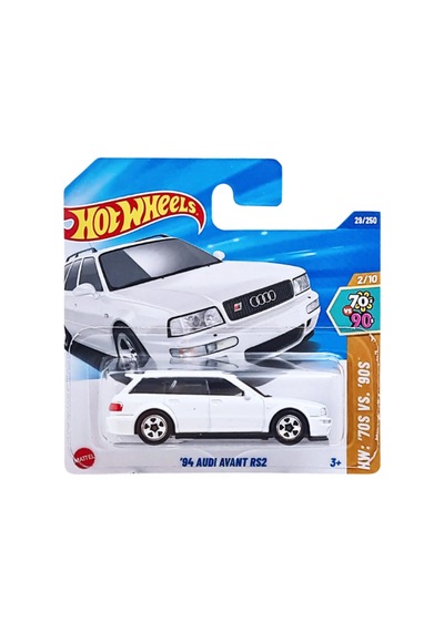 Hot Wheels '94 Audi Avant Rs2 - Hw: '70s Vs '90s Beyaz 1/64 Diecast Model Araba Çok Renkli