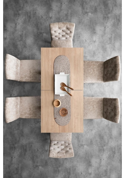 Koza Home Cesta El Yapımı Örgü Natural Runner 37x136 4008 Standart
