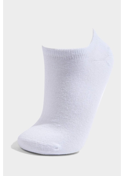 Defacto Erkek Dikişsiz 7li Sneaker Çorap H5638axnswt1 Beyaz-wt1