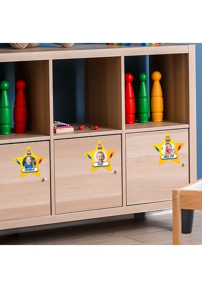 Öğrenci Yaka Ve Dolap İsim Kartları 01 40'lı Paket