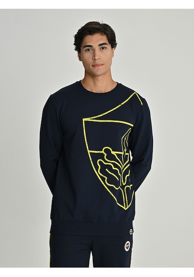 Fenerium Erkek Trıbun All Over Baskı Sweat Fb Laci Yeni