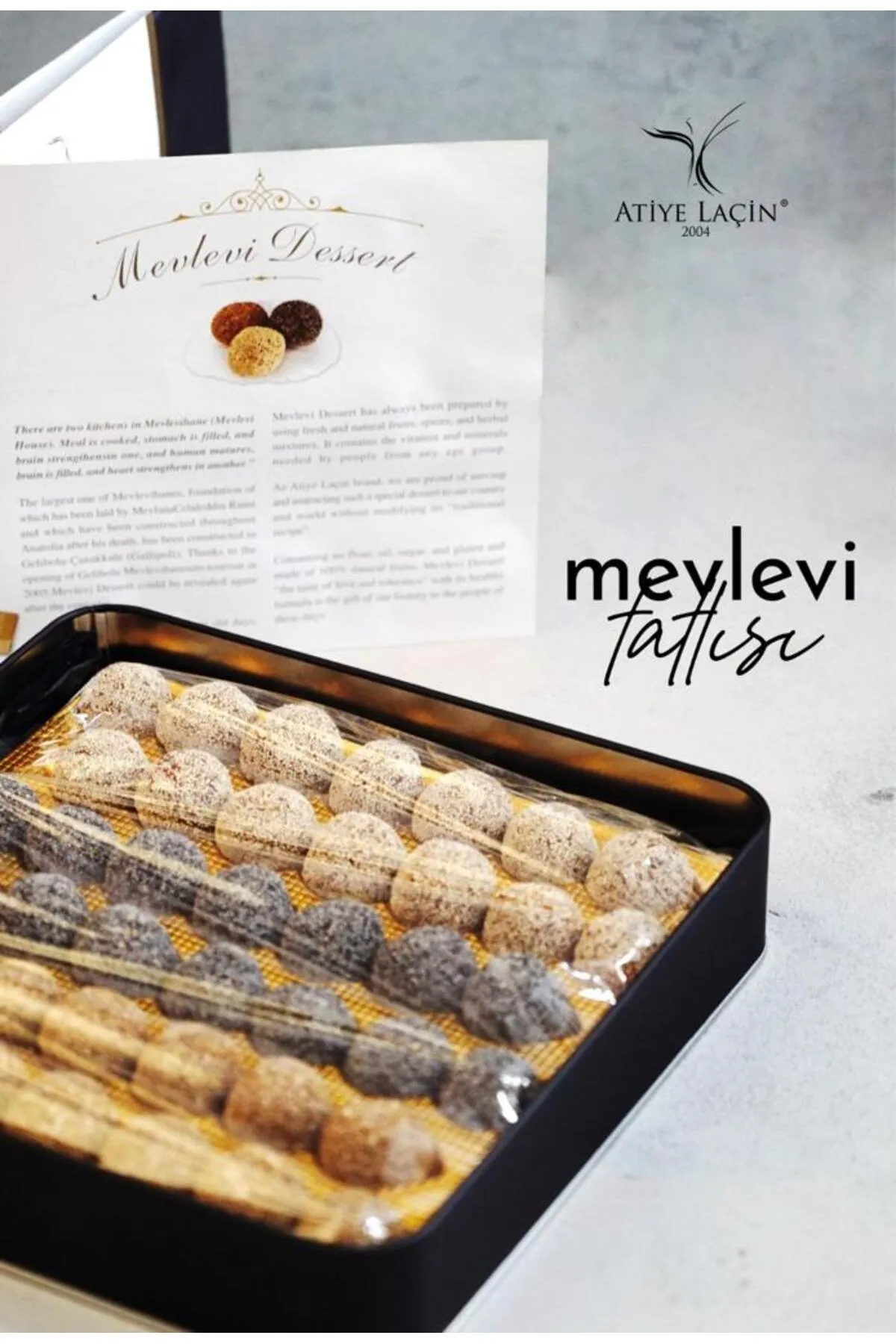 Atiye Laçin Mevlevi Tatlısı Metal Kutu 500 G