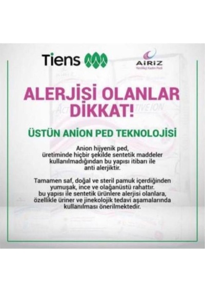 Tiens Hijyenik Kadın Pedi Gündüz Seti 10'lu 2 Paket