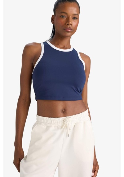 Defacto Defactofit Crop Bisiklet Yaka Sporcu Atlet E7723ax25aunv238 Lacivert