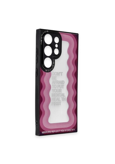 Samsung Galaxy Uyumlu S23 Ultra Kılıf Mirror Desenli Kapak - Mirror - 11 -