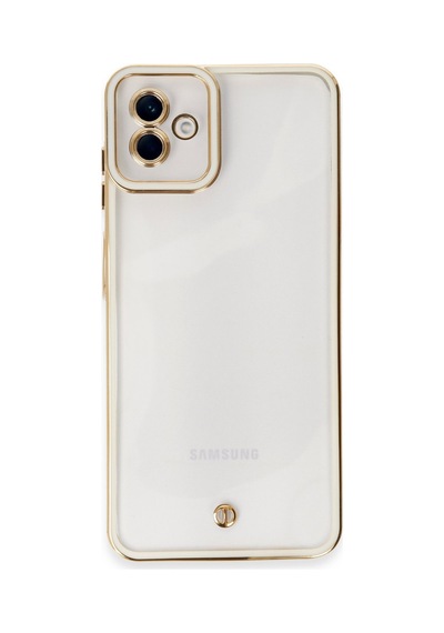 Samsung Galaxy  Uyumlu,  A04 Kılıf Liva Lens Silikon - Beyaz