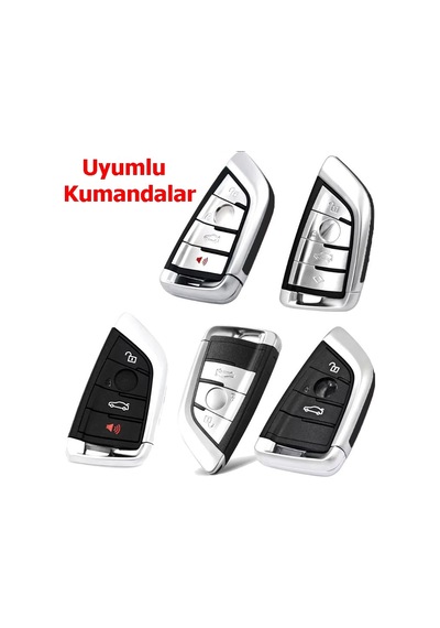 Bmw F G Serisi Fem Smart Uyumlu Anahtar Kumanda Kılıfı Gold Siyah