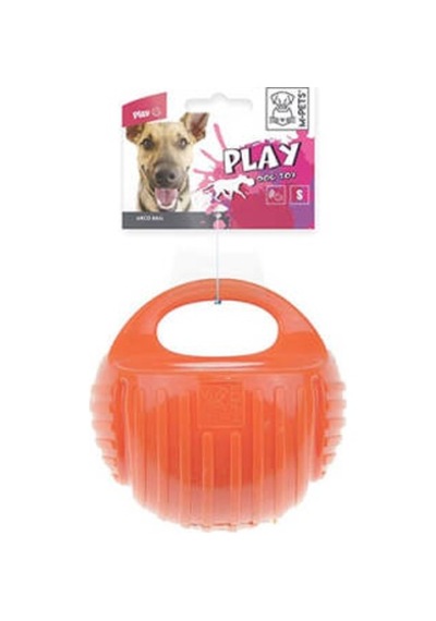 Kauçuk Top Köpek Oyuncağı Turuncu Small 7,7 Cm Çok Renkli