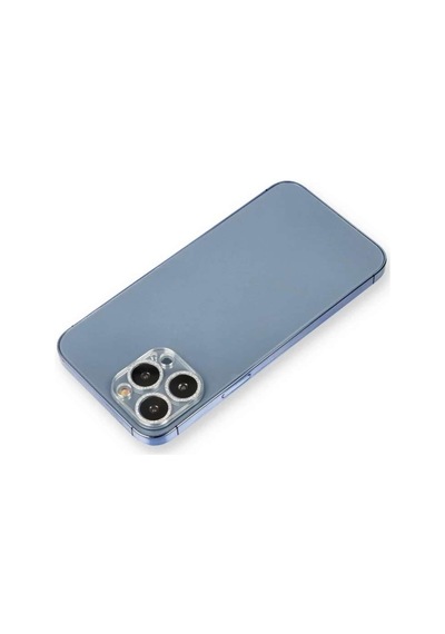 İphone 12 Pro Shine Kamera Lens Koruma Cam - Gümüş Diğer