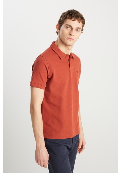 Wrangler Erkek Polo Yaka T Shirt W2510720 222 Kiremit KIREMIT