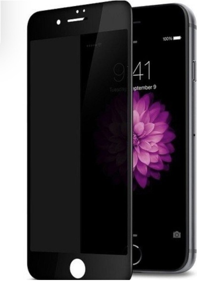 Apple Uyumlu   iPhone 8 - 7 - Se Mat Hayalet Ekran Gizli Privacy Tam Kaplayan Kırılmaz Seramik Ekran Koruyucu Siyah