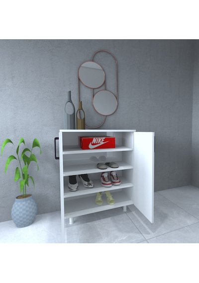 Stillmobilya %100 Mdf Çok Amaçlı Dolap Beyaz