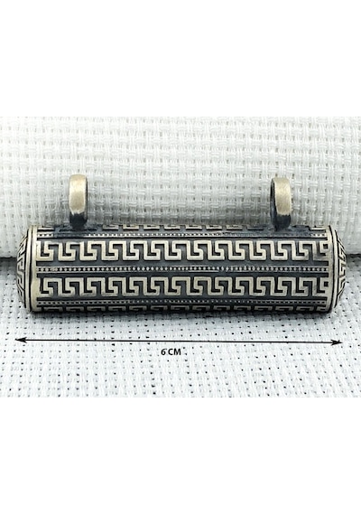 Büyük Boy 925 Ayar Gümüş Cevşen Muska Kabı Kolye