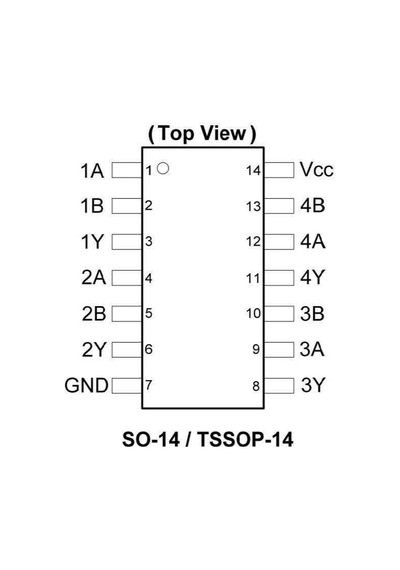74hc164 Shift Register Entegresi Dip-14