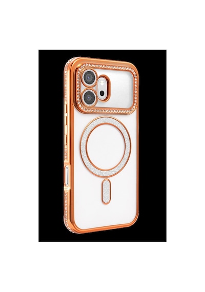 Huawei Honor 600 Joke Simli Magneticsafe Kılıf - Turuncu İtdark57826