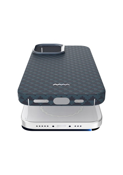 Apple Uyumlu iPhone 17 Kılıf M-safe Şarj Özellikli Raptic Aramid Skin Origin Serisi Kapak Lacivert Apple Uyumlu iPhone 17 Kılıf M-safe Şarj Özellikli Raptic Aramid Skin Origin Serisi Kapak Lacivert