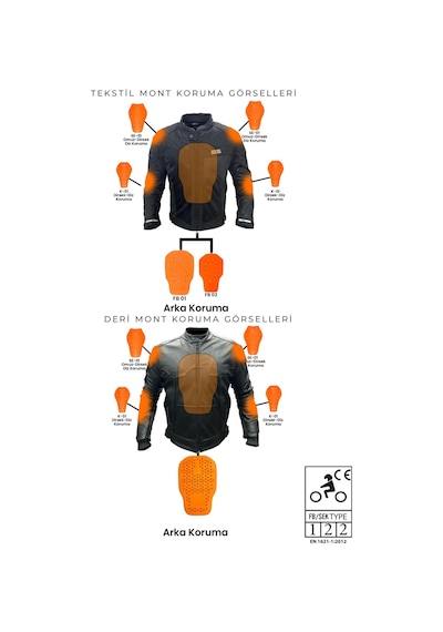 Forte Gt 1084 Babil Full Koruma 4 Mevsim Kışlık Softshell Motosiklet Montu L Beden Siyah