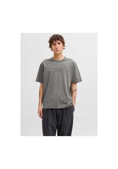Jack & Jones Jack Jones Jprbluaıden Ss Tee Erkek Gri Tshirt 12293014-02 Gri