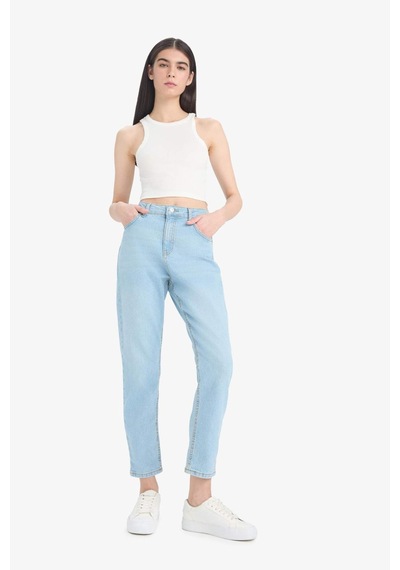 DeFacto Comfort Mom Yüksek Bel Kısa Paça Jean Pantolon E1677AX25SMNM39