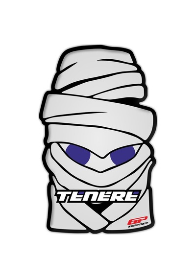 GP Kompozit Yamaha Tenere 700 / 1200 2011-2023 Uyumlu Tank Pad Beyaz-Lacivert