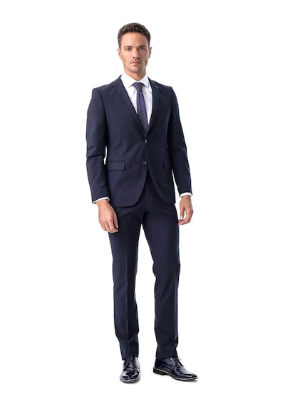 Morven Lacivert Basic Düz Slim Fit Dar Kesim Çift Yırtmaç Takım Elbise 99mc001066200 Lacivert